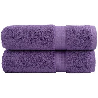 vidaXL Toallas De Ducha Solund 2 Unidades Morado 70x140 Cm 600 Gsm Vidaxl