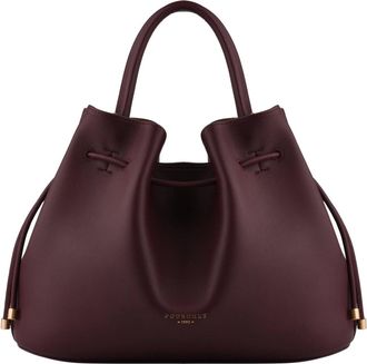 Pourchet Florin - Dames - Handtassen - Rood - ONE Size - Leer - Tassen