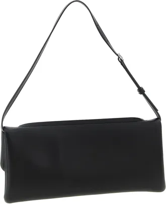 Courr&egrave;ges Womens Cowhide Clutch Black Cow Leather