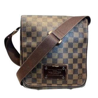 Louis Vuitton Pre-owned Cross Body Bags, male, Brown, Size: ONE SIZE Pre-owned Brooklyn PM Damier Shoulder Bag