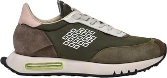Bepositive Space Race Sneakers - Heren - Sneakers - Groen - 45 EU - Leer - Schoenen