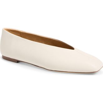 Tony Bianco Brash Flat in Dove Nappa at Nordstrom, Size 9.5