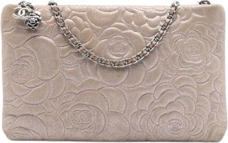 Chanel Pre-owned Clutches, female, Pink, Size: ONE SIZE Pre-owned Leather Clutch