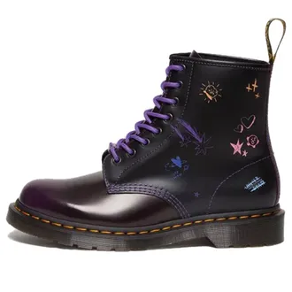 Dr. Martens x BT21 1460 Leather Boots Purple 30069511
