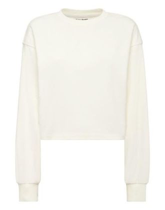 Plein Sport Sponge Round Neck Sweatshirt Women in Offwhite at Nordstrom, Size X-Small Eu