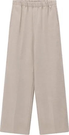 Herno Broeken, Dames, Beige, M, Wol, Wijde broek