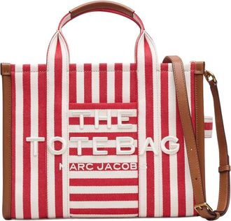 Marc Jacobs Red The Stripe Medium Tote