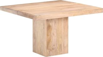 vidaXL Mesa De Comedor De Madera Maciza De Mango 120x120x77 Cm Vidaxl