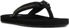 Roxy Embellished Flip Flop in Black at Nordstrom Rack, Size 11