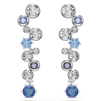 Swarovski Constella Rhodium Plated Crystal Drop Earrings