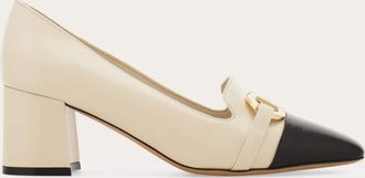 Ferragamo Women Gancini ornament pump White Size 10.5