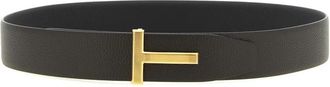 Tom Ford Icon Grain Leren Omkeerbare Riem - Heren - Riemen - Zwart - 100 CM - Leer - Accessoires