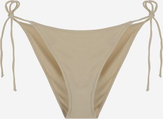 MC2 Saint Barth Womens Adjustable Drawstring Bikini Briefs Beige Polyamide Swimwear Sea Clothing