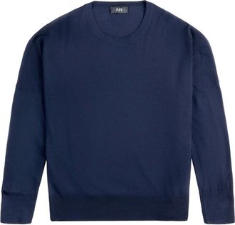 Fay Maglione a girocollo a maniche lunghe - Blu
