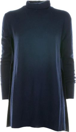 Alpha Studio roll-neck sweater - women - Fabric - 44 - Blue