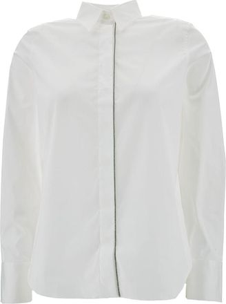 Brunello Cucinelli White Regular Solid Shirt