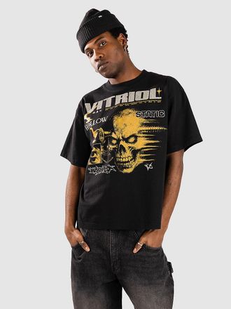 Vitriol Xeroxed Collage Cropped T-Shirt zwart
