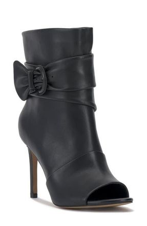 Vince Camuto Antaya Open Toe Bootie in Black at Nordstrom, Size 8