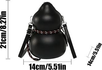 Generic Vintage Sling Handbag - Leather Calabash Shoulder Purse, Stylish Carrying Solution with Comfortable Strap, Functional Bag for Work, Gym, School, Trave