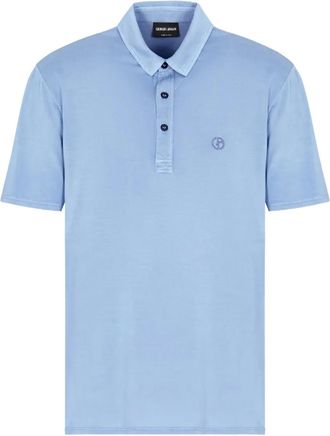 Giorgio Armani Poloshirt met logo - Blauw