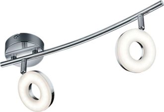 Trio Faretto LED 2 luci, metallo, cromo, 40x17x10 cm, Rennes