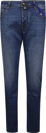Jacob Cohen Slim Fit 5-Pocket Broek - Heren - Slim Fit Jeans - Blauw - W37 - Jeans