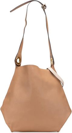 Burberry Pre-owned Burberry Bicolor Calfskin Grommet Hobo 67T47L1854MM2JK3