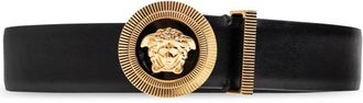 Versace Leren riem - Heren - Riemen - Zwart - 85 CM - Leer - Accessoires