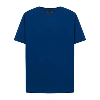 Dondup Regular Jersey T-Shirt - male - Dondup - T-Shirts - Blue - 2XL - Tops
