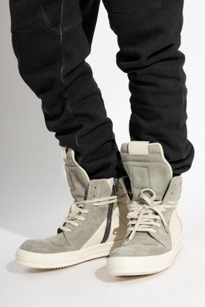 Rick Owens Geobasket High-top Sneakers, Mens, Grey