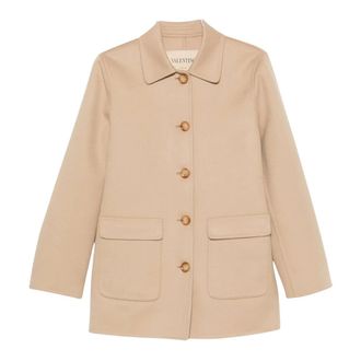 Valentino Dames, Jassen, Beige, Maat: XS Wol