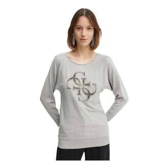 Guess Emerie Trui - Dames - Ronde hals truien - Grijs - XS - Truien & Vesten