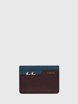 Anya Hindmarch Grained Leather Card Holder with Graphic Print and Five Slots