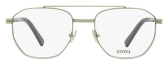 Ermenegildo Zegna EZ5285 Geometric Pilot Metal Eyeglasses - Gray