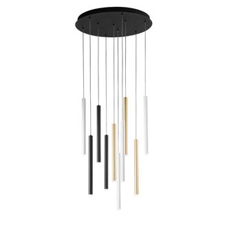 Luce-Ambiente-Design 10 Pendant Multicolor LED Suspension Pype, Cct