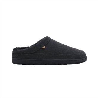 Lamofootwear Mens Julian Clog Ii Slipper In Black Wool