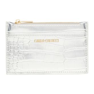 Carlo Colucci Carlo Colucci, Wallets & Cardholders, unisex, Gray, Size: ONE SIZE Card Case in Crocodile Effect