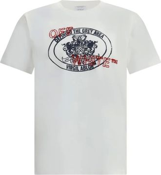 Off-white Stamp Arrow T-shirt met korte mouwen - Wit