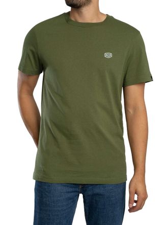 Deus Ex Machina Mens Shield Standard T-Shirt, Cypress Green, M