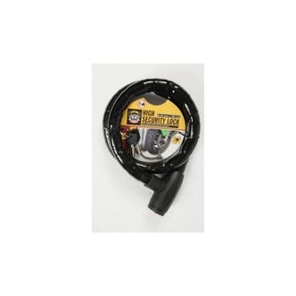 Trade Shop Trade Shop - Candado De Cadena Para Rueda Bicicleta Motocicleta Scooter Bicicleta 1 Metro 22mm Negro