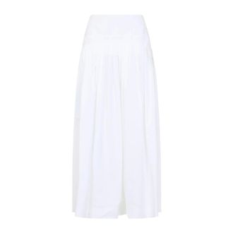 Lanvin Midi Skirts, female, White, Size: XS Basque Midi Skirt