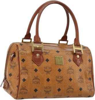 MCM Pre-owned Handbags, female, Brown, Size: ONE SIZE Pre-owned Hand Bag