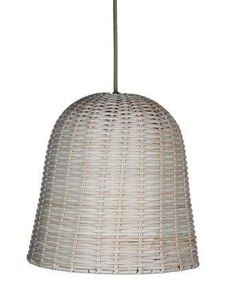 BIDKhome Bidkhome Rattan White Pendant Lamp