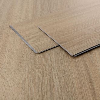 ML Design Ml-design - Suelo De Vinilo Pvc Instalaci&oacute;n Mediante Sistema De Click 7 Lamas Vin&iacute;licas De Aspecto Madera Roble Golden Hour 122x18cm Grosor 4,2mm, 1,5