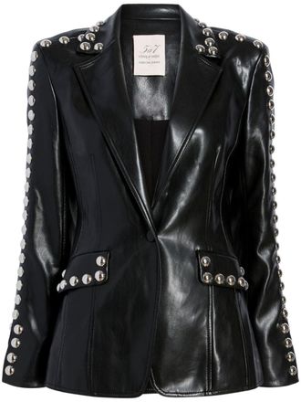 Cinq &agrave; Sept Milly jacket - women - Polyurethane - 6 - Black