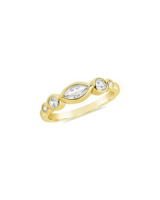 Sterling Forever 14K Plated Mylena Ring