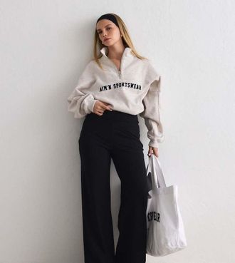 Aim'n Black sense pantaloni tall neri-Nero