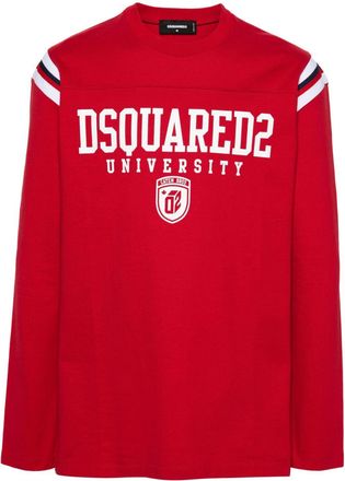 Dsquared2 Varsity logo-print T-shirt - men - Cotton/Polyester - S