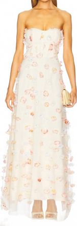 Elliatt Livia Strapless Maxi Dress In Multi