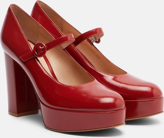 Gianvito Rossi Patent leather Mary Jane pumps